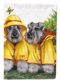 Schnauzer Rain Gear Garden Flag – Decorative Outdoor Yard Flag PPP3164GF