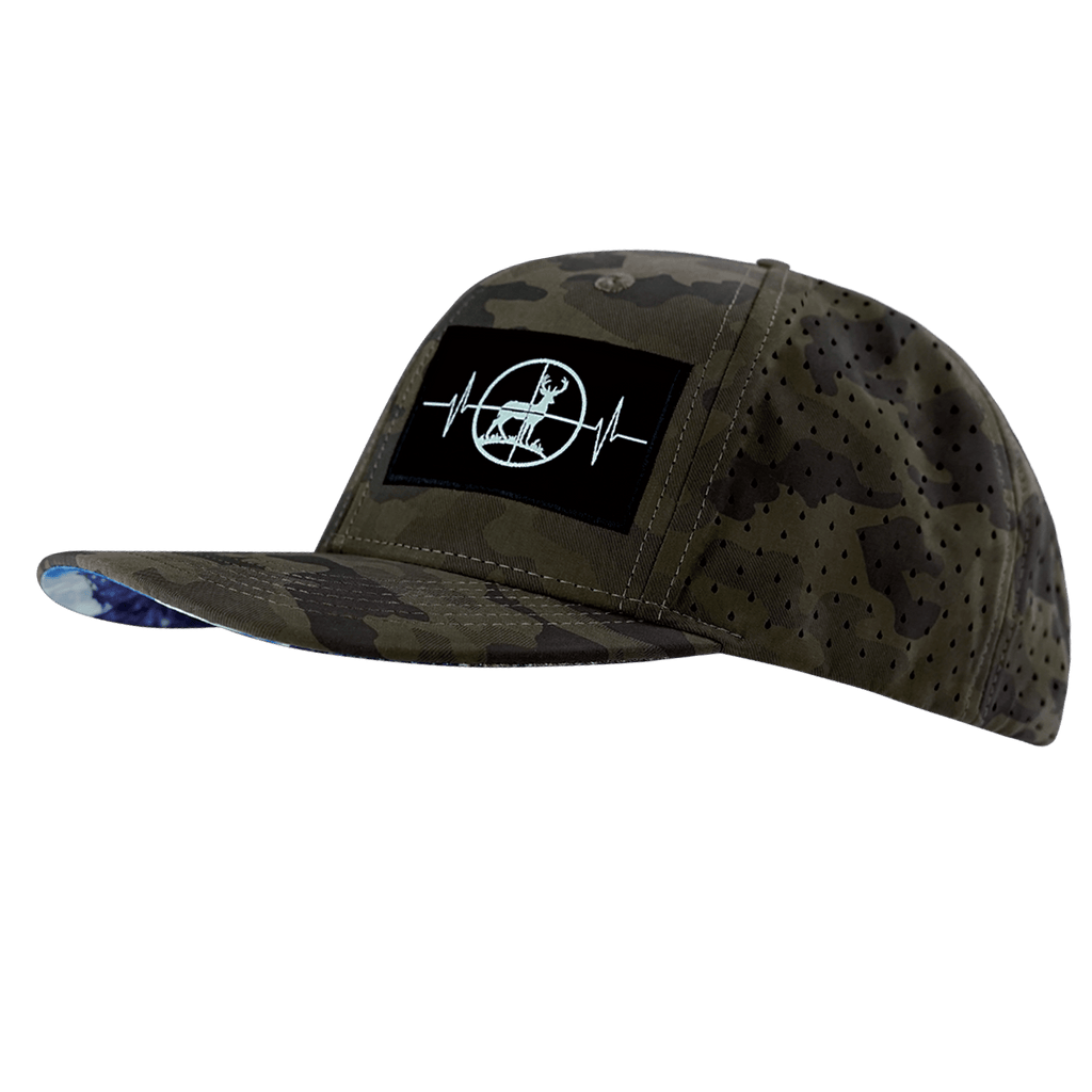 Hunting Hat - Baseball Hat Fit - Soft Earth Camo - Laser Mesh